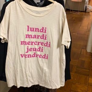 J. Crew Days of the Week French Shirt